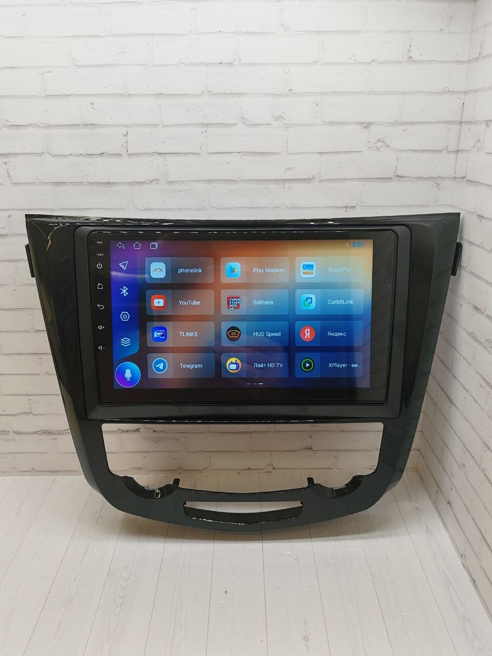 Магнитола андроид BOS-MINI 4/64гб, CarPlay, WiFi, GPS, USB, Блютус, Кулер, для Ниссан Кашкай-2, X-Tрейл (Nissan Qashkai J11, X-Trail) 2014-2022 — фото 1
