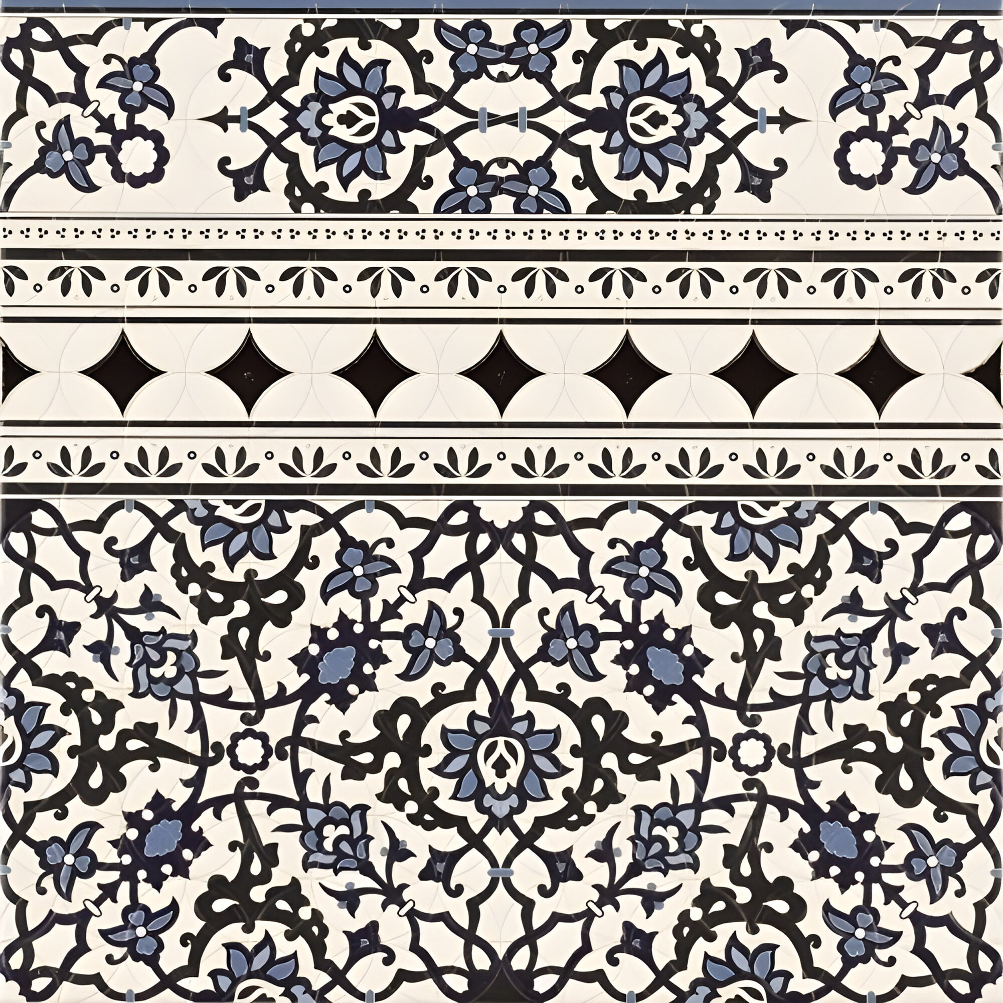 Испанская плитка Realonda Orly Deco Cenefa 44,2x44,2 керамогранит для пола и стен