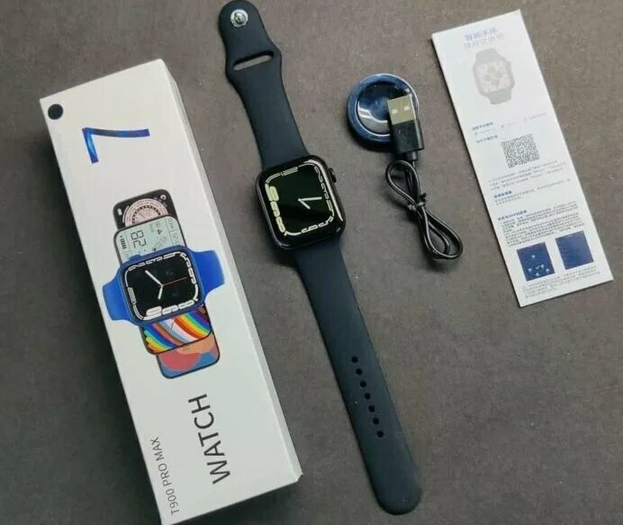 Умные часы Smart watch T900 PRO MAX 7series черные Bluetooth — фото 1