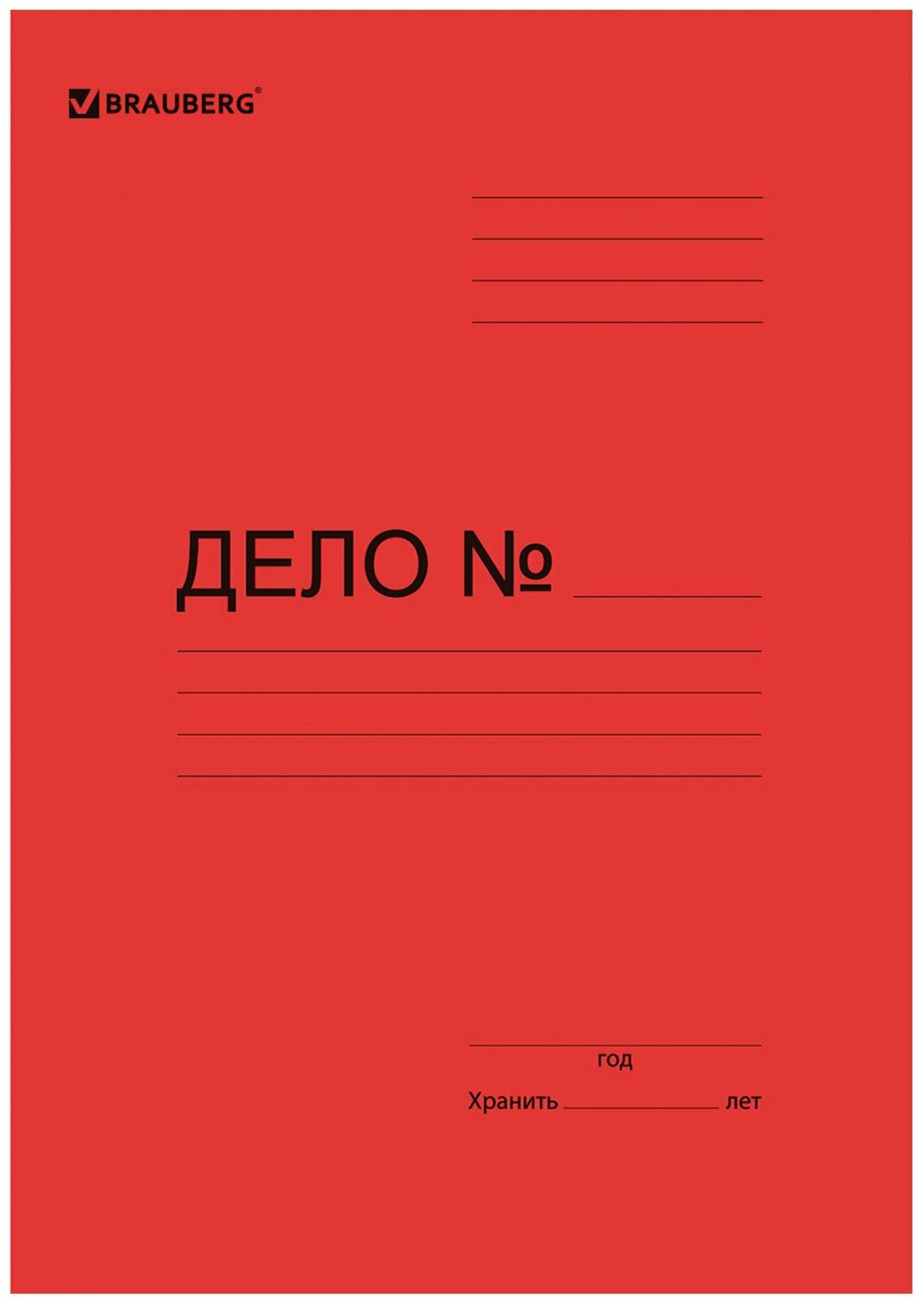 BRAUBERG папка-скоросшиватель Дело А4, картон мелованный 440 г/м2, белый - фото №13