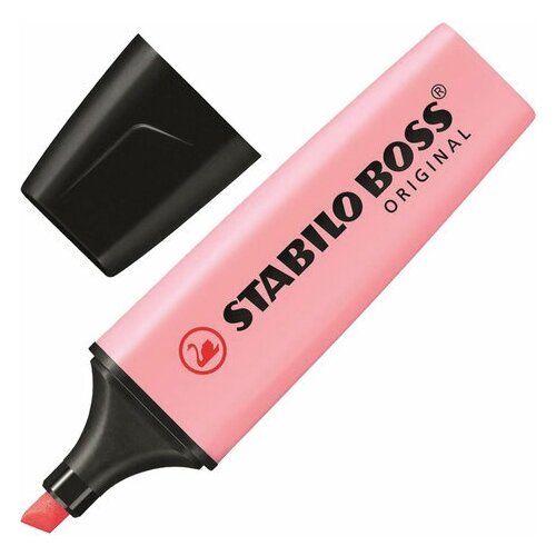 Текстовыделитель STABILO Boss Pastel розовый линия 2-5 мм, 10 шт