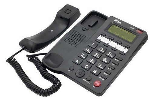 Телефон проводной Ritmix RT-550B чёрный телефонный аппарат
