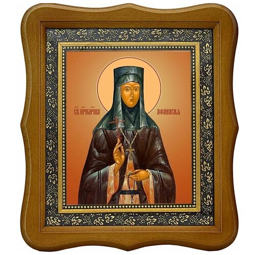Афанасия Лепешкина, преподобномученица, игумения. Икона на холсте.