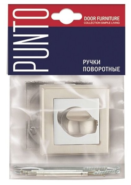 Ручка Punto (Пунто) поворотная BK6.K.QL52 (BK6 QL) SN/CP-3 матовый никель/хром - фотография № 11