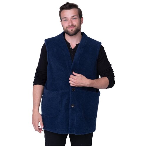 фото Жилет wool lamb, размер 52-54, синий