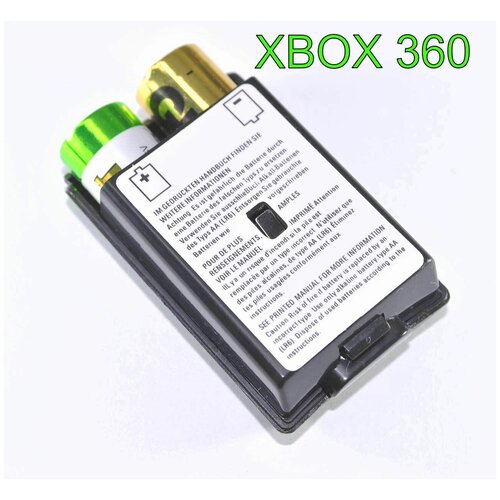 Батарейный блок для геймпада задняя крышка XBOX 360 крышка задняя геймпада xbox 360 под батарейки черная