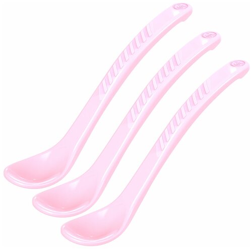 Ложки для кормления Twistshake (Feeding Spoon) в наборе из 3 шт. Пастельный розовый (Pastel Pink). Возраст 4+m. Арт. 78179