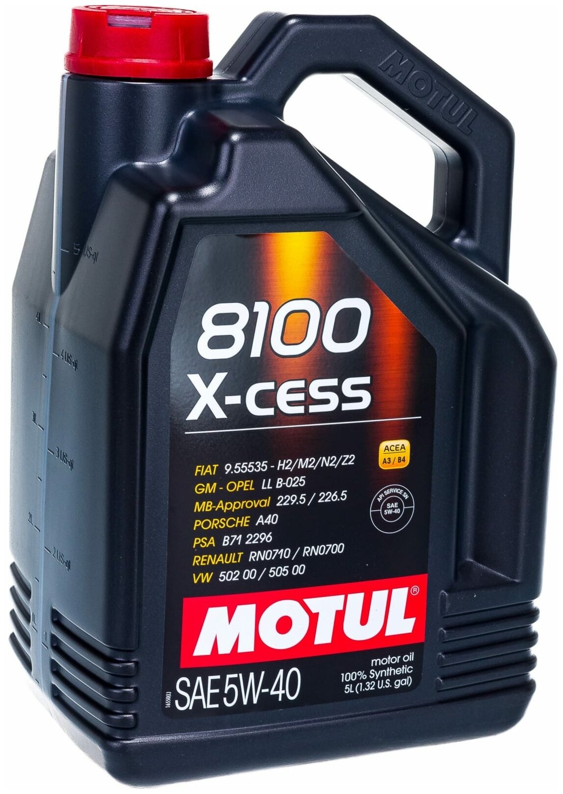 Синтетическое моторное масло Motul 8100 X-cess 5W40