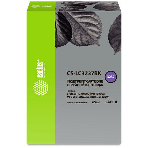 Картридж Cactus CS-LC3237BK, черный / CS-LC3237BK картридж cactus cs lc3237bk черный cs lc3237bk