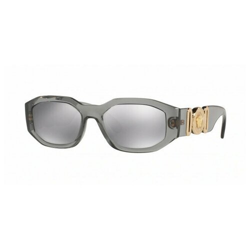 фото Солнцезащитные очки versace ve 4361 311/6g, узкие, оправа: пластик, зеркальные, с защитой от уф, бесцветный