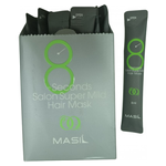 Восстанавливающая маска для ослабленных волос Masil Salon Super Mild Hair Mask 5 саше х 8 мл. - изображение