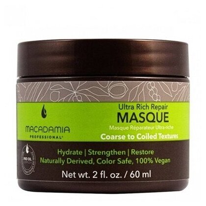 Маска ультра-увлажнение и восстановление для сухих и жестких волос - (Macadamia Ultra Rich Repair Masque) 236 мл 236 ml
