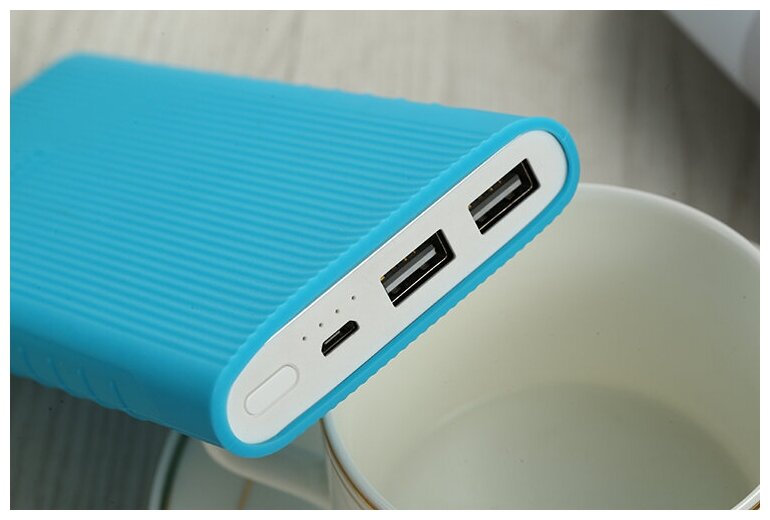 Силиконовый чехол для Xiaomi Power Bank 2 5000 mAh, blue