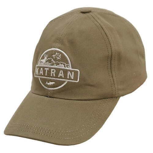 фото Бейсболка katran бизон летняя, хлопок, размер 57-58, зеленый