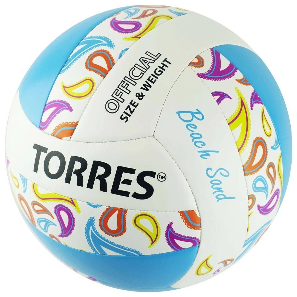 фото Мяч для пляжного волейбола TORRES Beach Sand Blue V32095B, размер 5