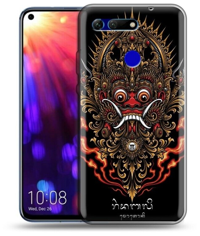Дизайнерский силиконовый чехол для Хонор Вью 20 / Huawei Honor View 20 Азиатский принт