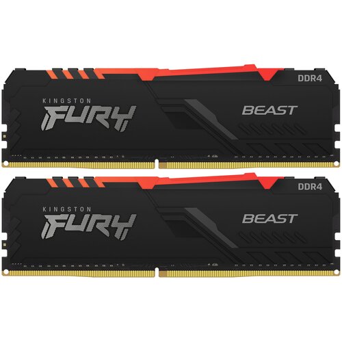 Kingston DRAM 64GB 3600MHz DDR4 CL18 DIMM Kit of 2 FURY Beast RGB KF436C18BBAK2 64 2282000₽