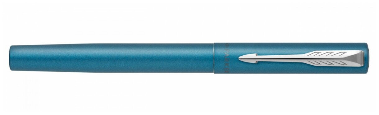 Ручка перьев. Parker Vector XL F21 (2159761) морской волны мет. F сталь нержавеющая в компл.:картрид - фото №6