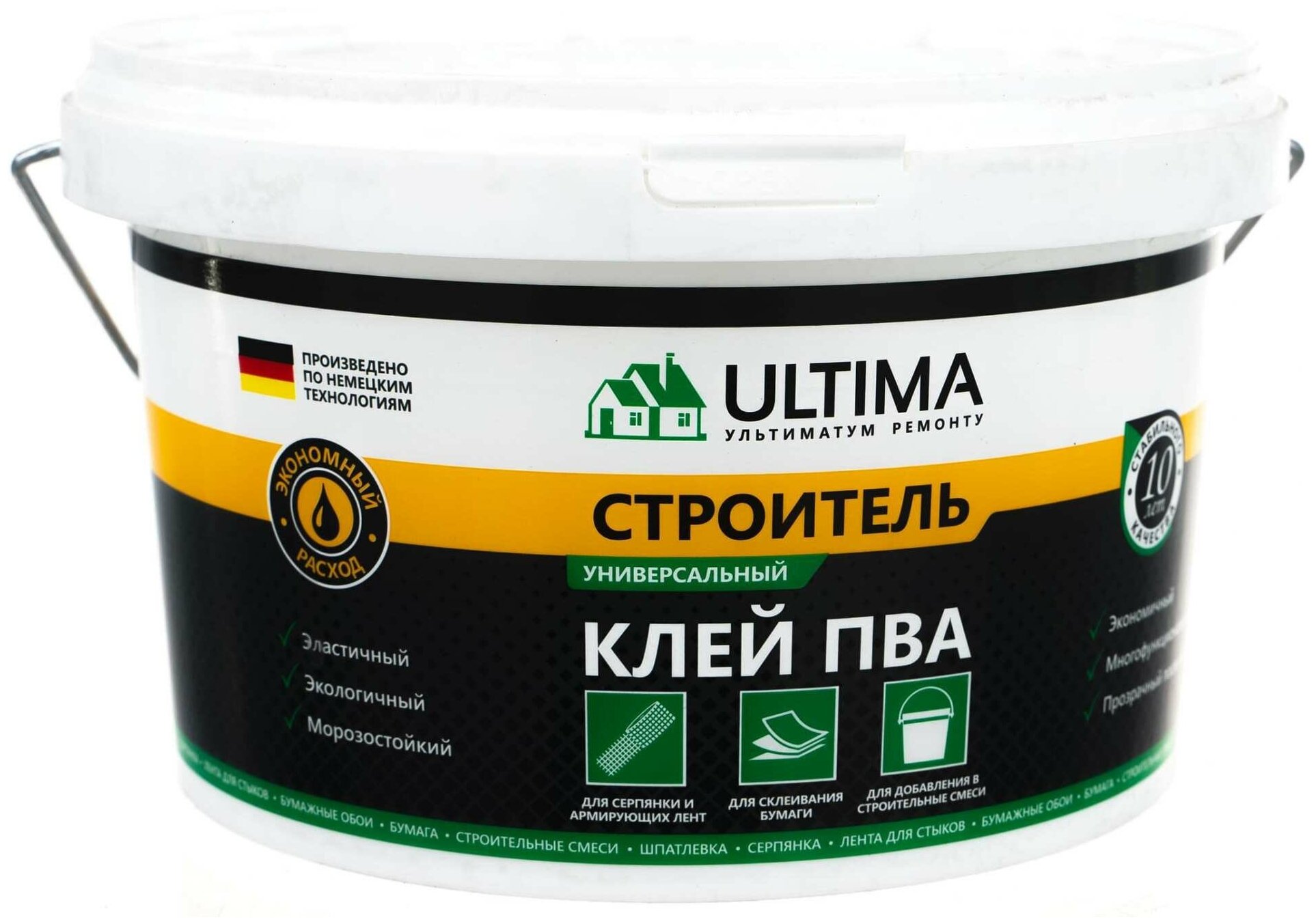 ULTIMA Клей ПВА строитель ведро 23кг ULTSTR23