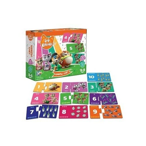 44 Котенка Игра развивающая 44 Котенка Цифры.Счет VT5202-07 с 3 лет