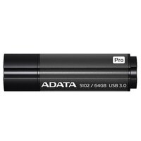 USB 3.0 Flash Drive 64GB ADATA Superior S102 Pro, серый алюминий (AS102P-64G-RGY)