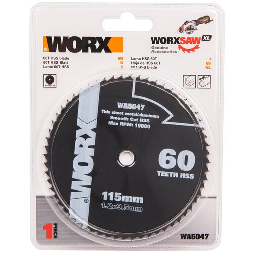 Пильный диск по металлу WORX WA5047