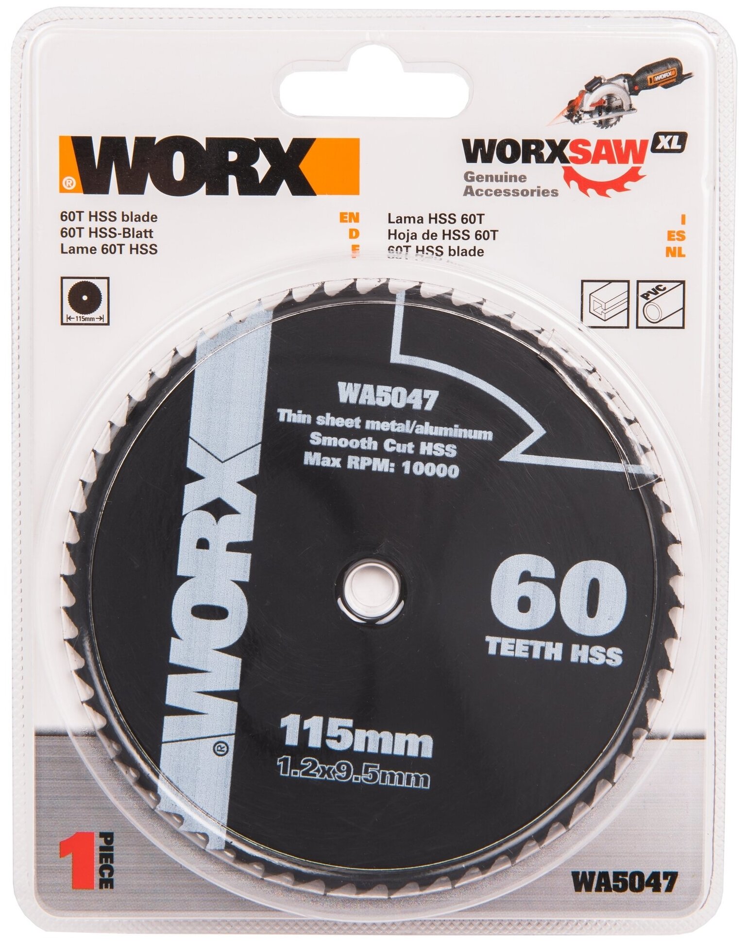 Пильный диск по металлу WORX WA5047