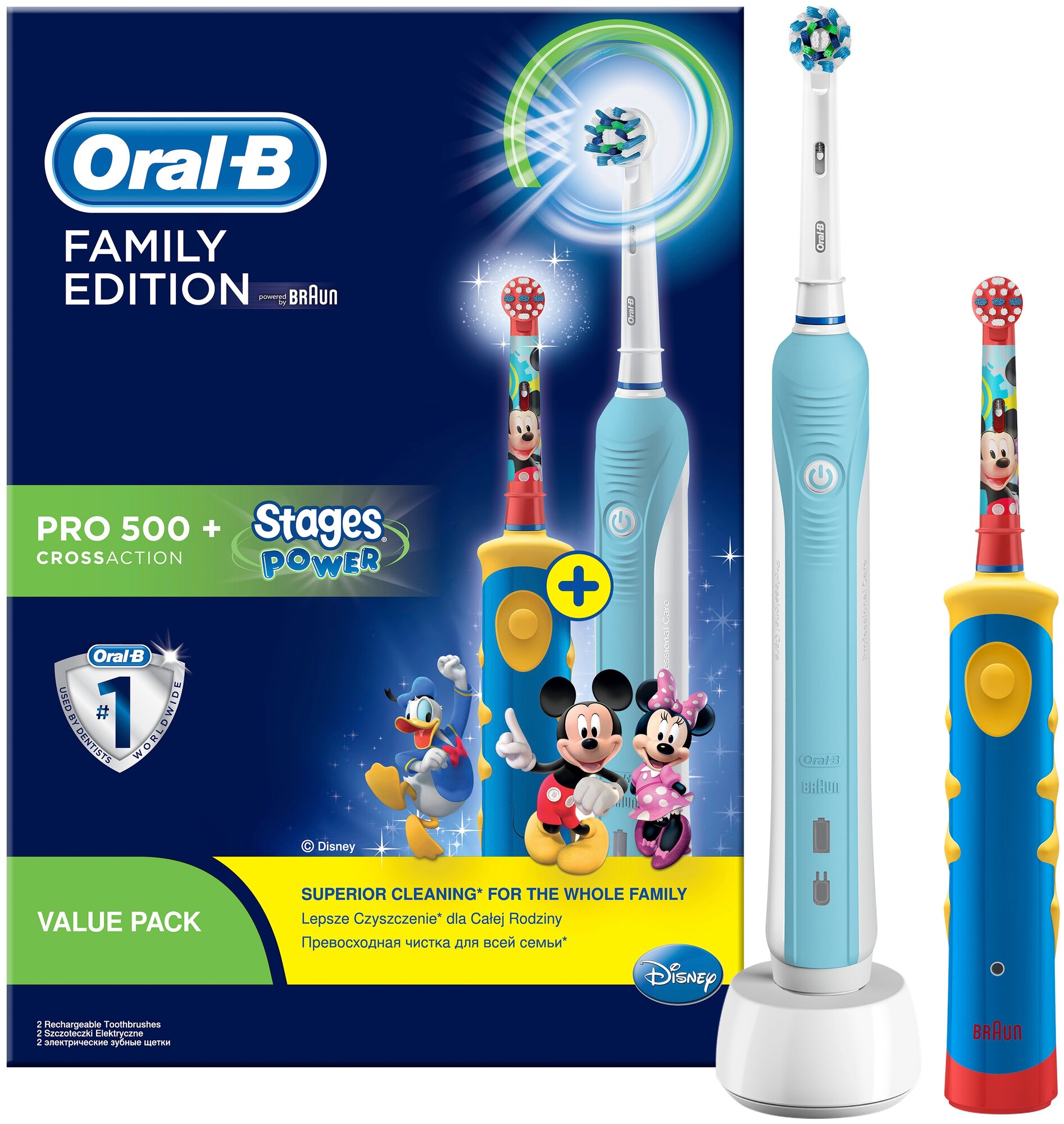 Электрическая зубная щетка ORAL-B Professional Care 500 + Kids белый - фото №4