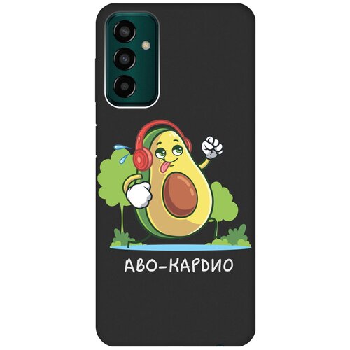 Матовый чехол Avo-Cardio для Samsung Galaxy M13 / Самсунг М13 с 3D эффектом черный матовый чехол avo cardio для samsung galaxy s8 самсунг с8 с 3d эффектом черный