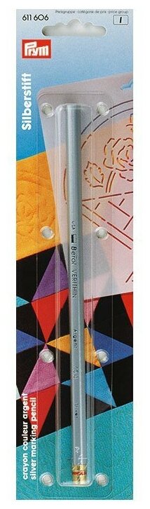 611606 Prym Маркировочный карандаш, смываемый водой, серебристый, в блистере - фото №4