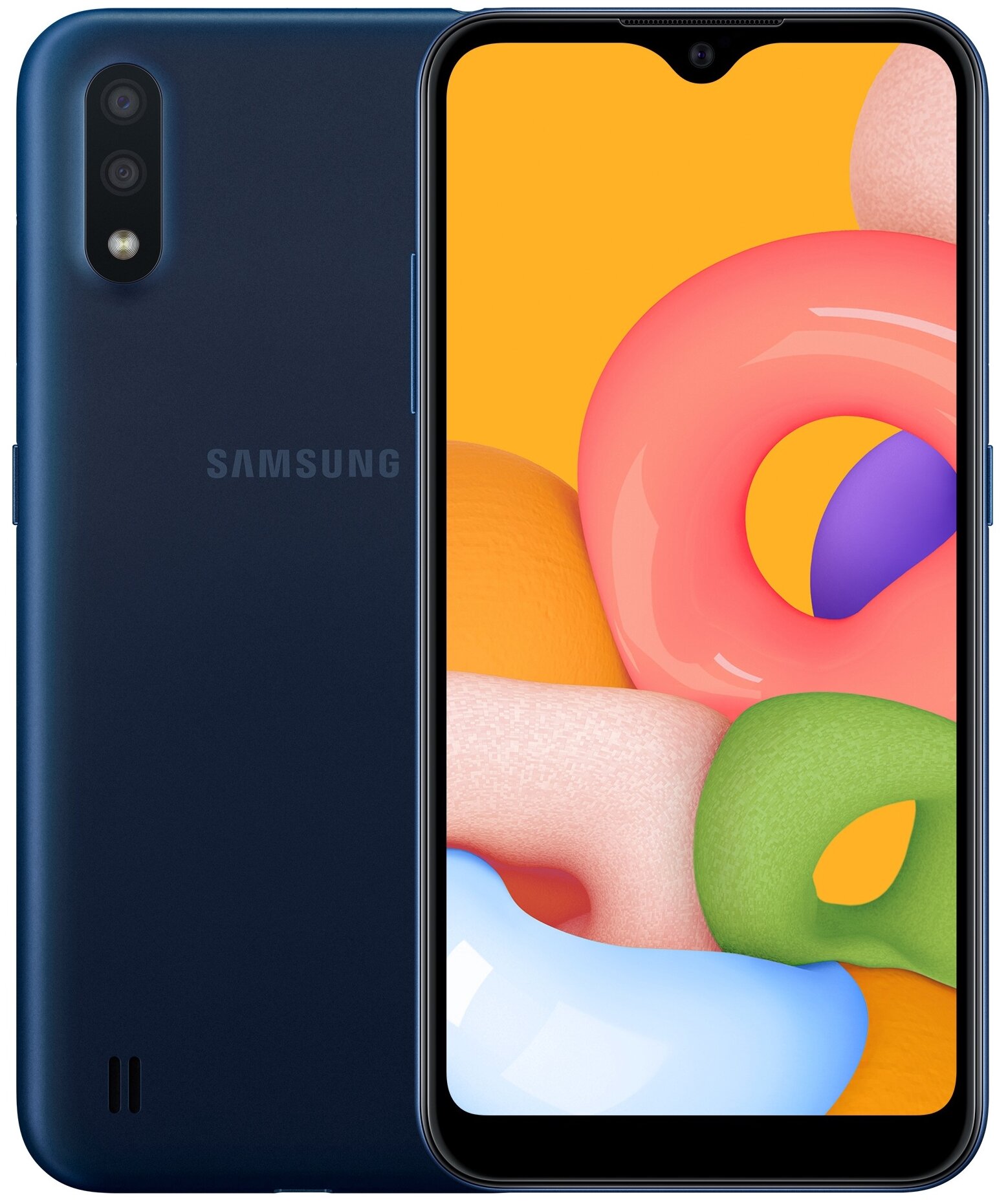 Смартфон Samsung Galaxy A01 2/16 ГБ RU, Dual nano SIM, синий