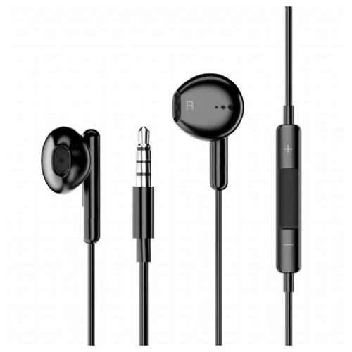 Наушники внутриканальные Mietubl MTB-L04 микрофон кнопка ответа регулятор громкости кабель Jack 35mm 12м цвет чёрный 67500₽