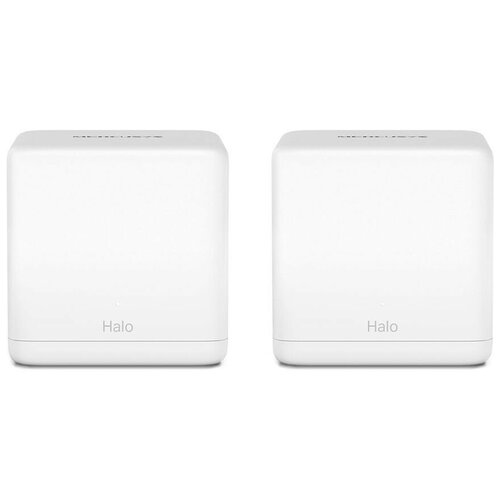 Бесшовный Mesh роутер Mercusys Halo H30G(2-pack) AC1300 10/100/1000BASE-TX белый (упак:2шт) бесшовный mesh роутер mercusys halo h30g 2 pack ac1200 10 100 1000base tx