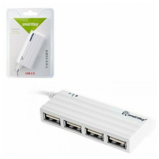 Концентратор USB 20 Smartbuy SBHA-6810-W