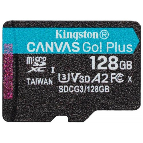 Карта памяти 128 ГБ microSDXC Kingston Canvas Go! Plus Class 10 UHS-I (SDCG3/128GBSP)