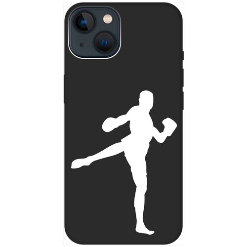 Силиконовый чехол на Apple iPhone 14 / Эпл Айфон 14 с рисунком Kickboxing W Soft Touch черный силиконовый чехол на apple iphone 14 эпл айфон 14 с рисунком hockey w soft touch черный