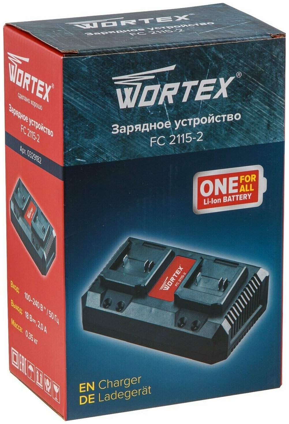 Зарядное устройство WORTEX FC 2115-2 ALL1 (0329182) - фотография № 4
