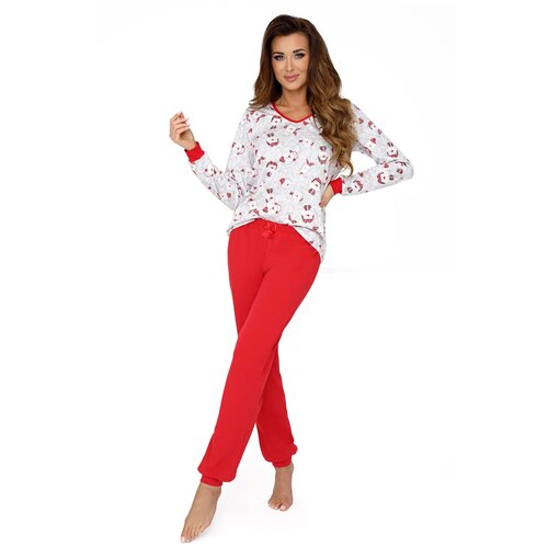 фото Пижама женская donna teddy, кофта и брюки, серый (размер: s)