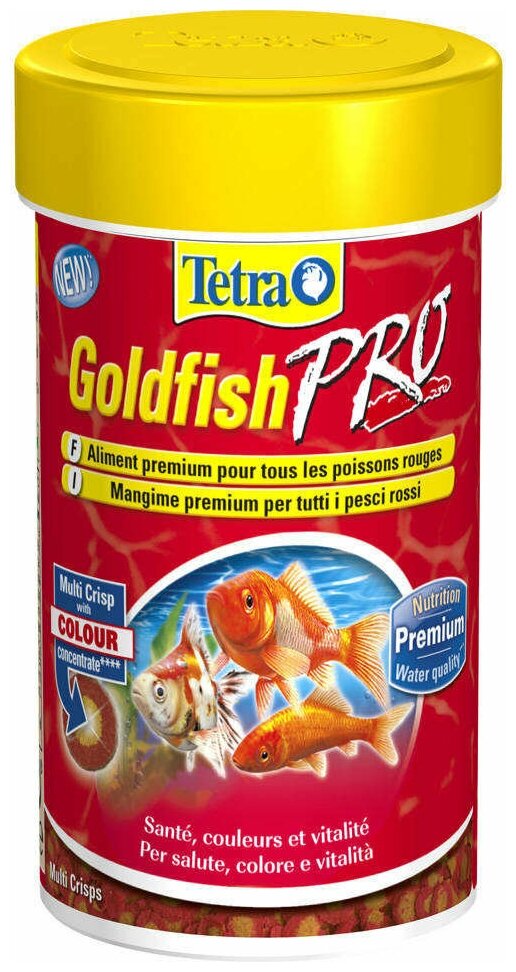 TetraGoldfish Pro корм для золотых рыбок в чипсах 100 мл - фотография № 5