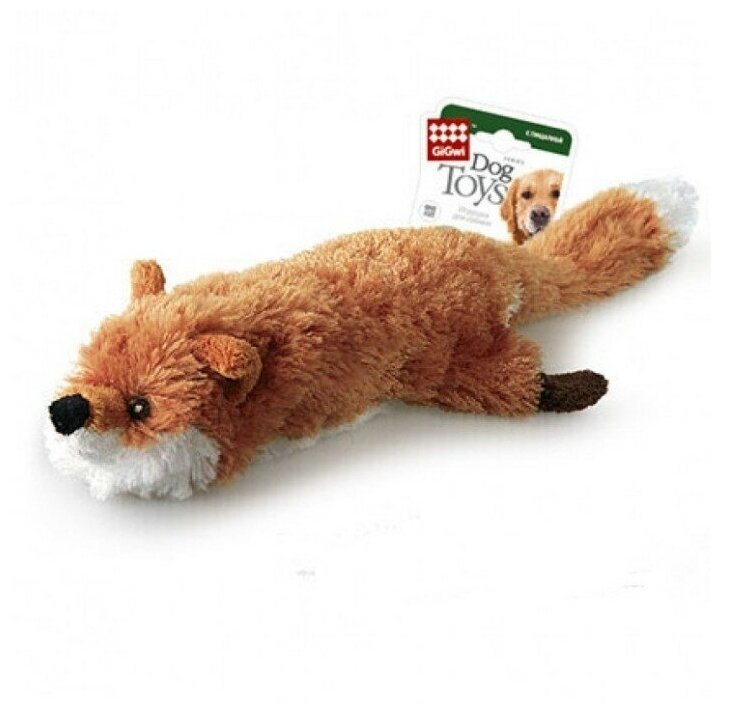 Игрушка для собак Dog Toys лиса С бутылкой И С пищалкой 63 СМ - фотография № 5