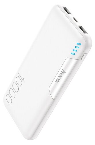 Портативное зарядное устройство Hoco J82,10000mAh, белое