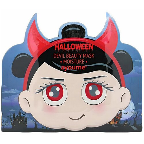 Увлажняющая тканевая маска Ayoume Halloween Devil Beauty Mask Moisture маска успокаивающая с экстрактом тыквы ayoume halloween horror pumpkin mask soothing