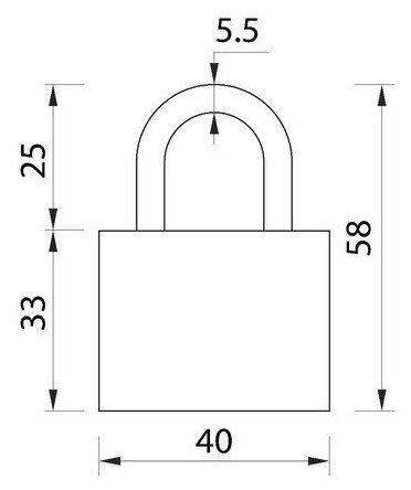 Замок навесной ТероПром 5392191 LOCKLAND, 30 мм, влагозащищенный, короткая дужка, 2 ключа, цвет черный - фотография № 4