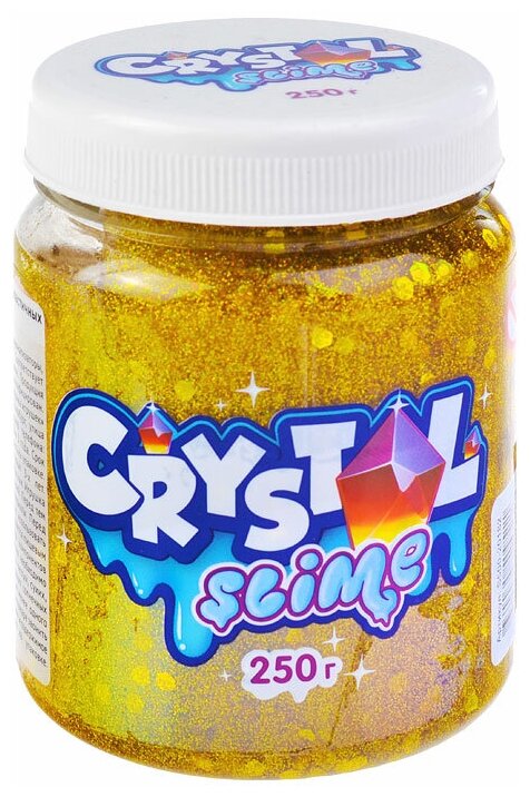 Игрушка слайм ТМ Slime Crystal slime, золотой, 250г