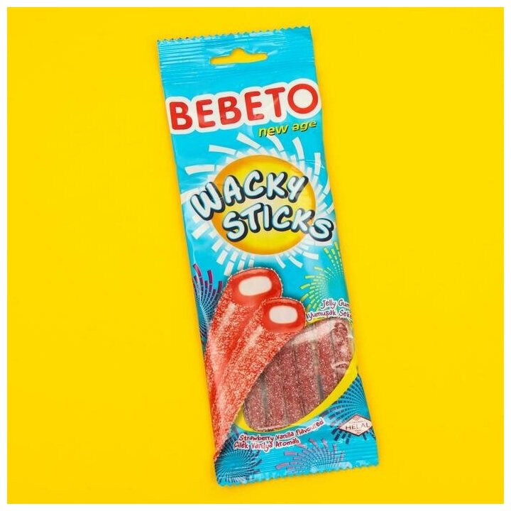 Жевательный мармелад BEBETO WACKY STICKS, 75 г./В упаковке шт: 1 - фотография № 2