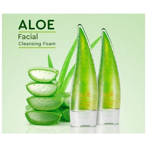 Holika пенка для умывания (Aloe Facial Cleansing Foam), 150мл пенка для умывания holika holika aloe