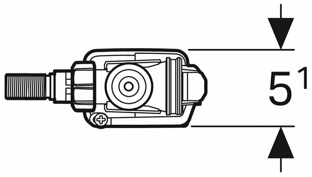 механизм заливной для унитаза GEBERIT тип 333 боковая подводка - фото №6