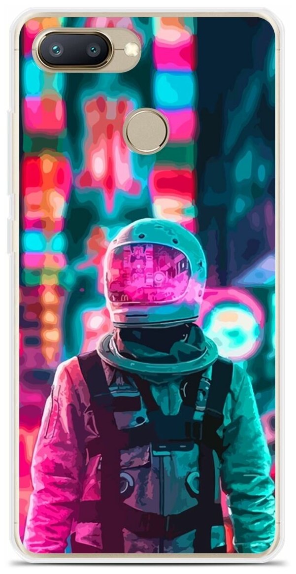 Силиконовый чехол на Xiaomi Redmi 6 Астронавт 7 / для Сяоми Редми 6