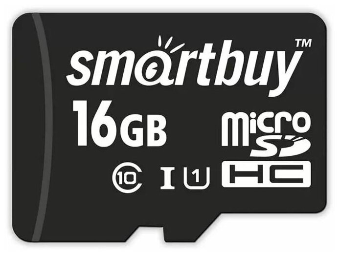 Карта памяти Smartbuy microSDHC 16 ГБ [SB16GBSDCL10-00]