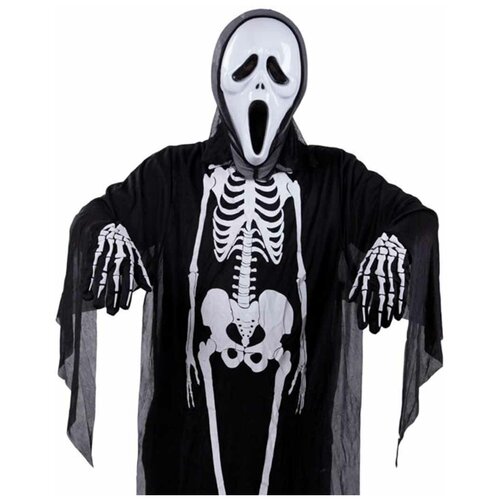 Карнавальный костюм Хэллоуин Крик Halloween Scream 3 в 1 (маска+балахон+перчатки)